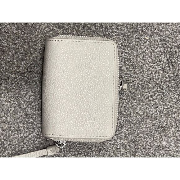 All Saints Women's Cream Fetch Leather Card Wallet NWOT - Picture 1 of 4